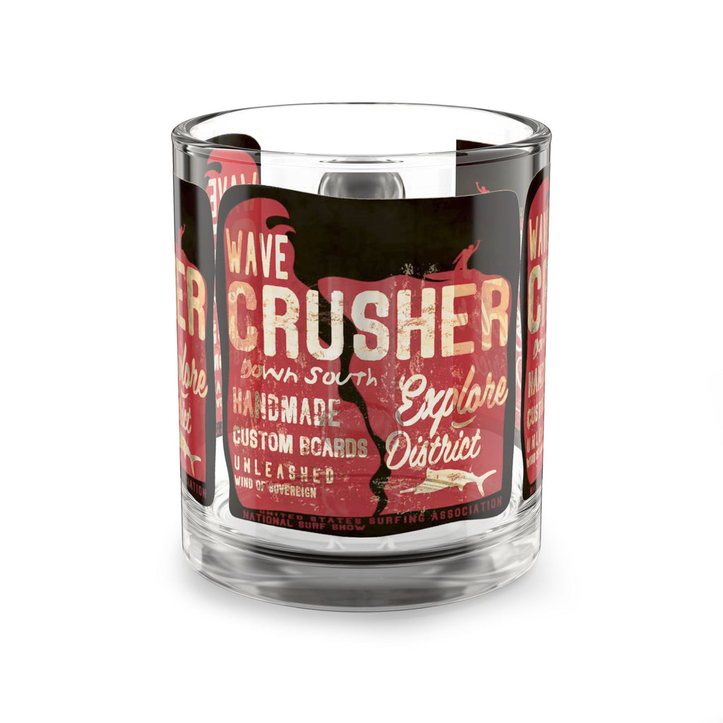 Glass Mug — Wave Crusher Retro Surf Logo 10oz
