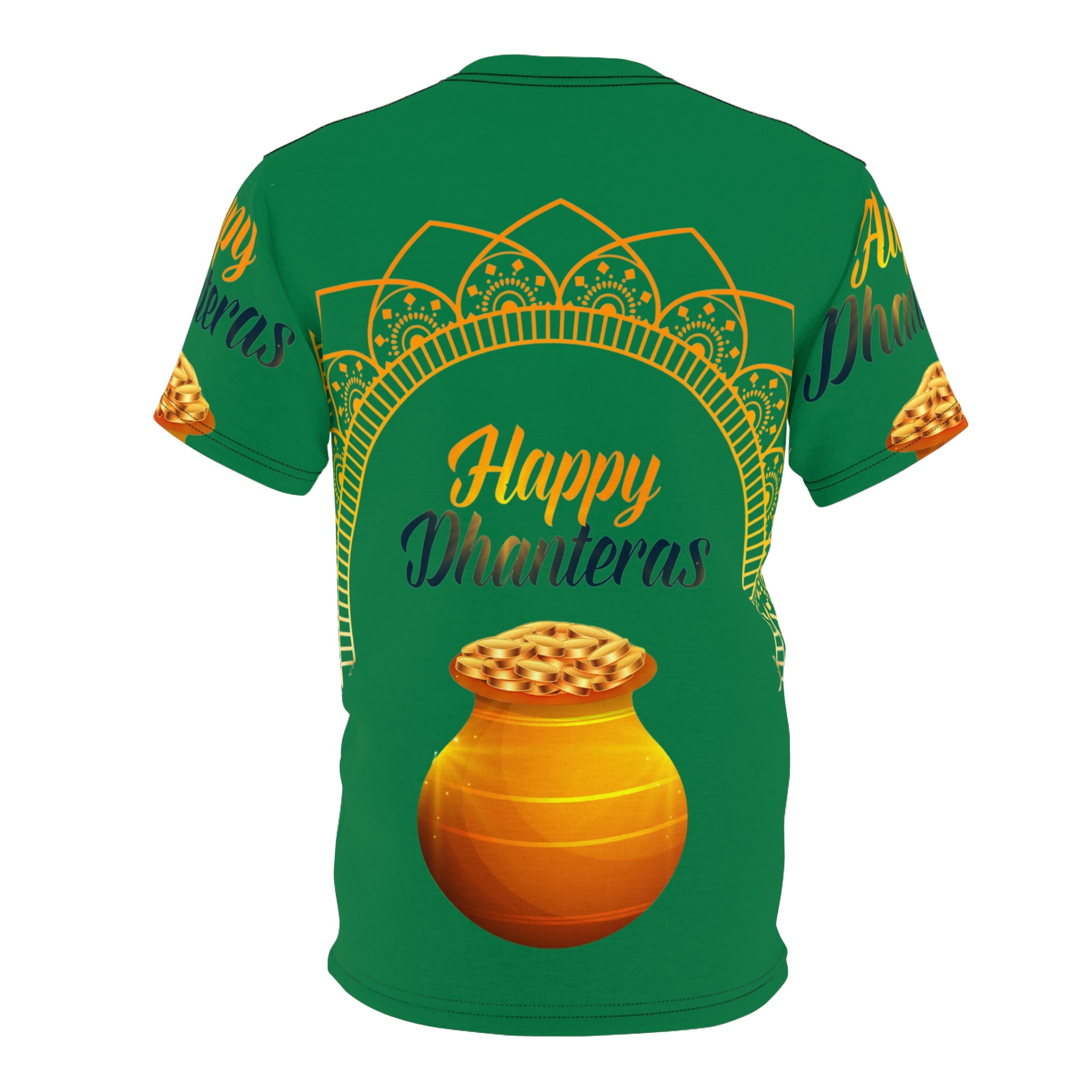 Dhanteras Celebration Tee — "Happy Dhanteras" Pot Design