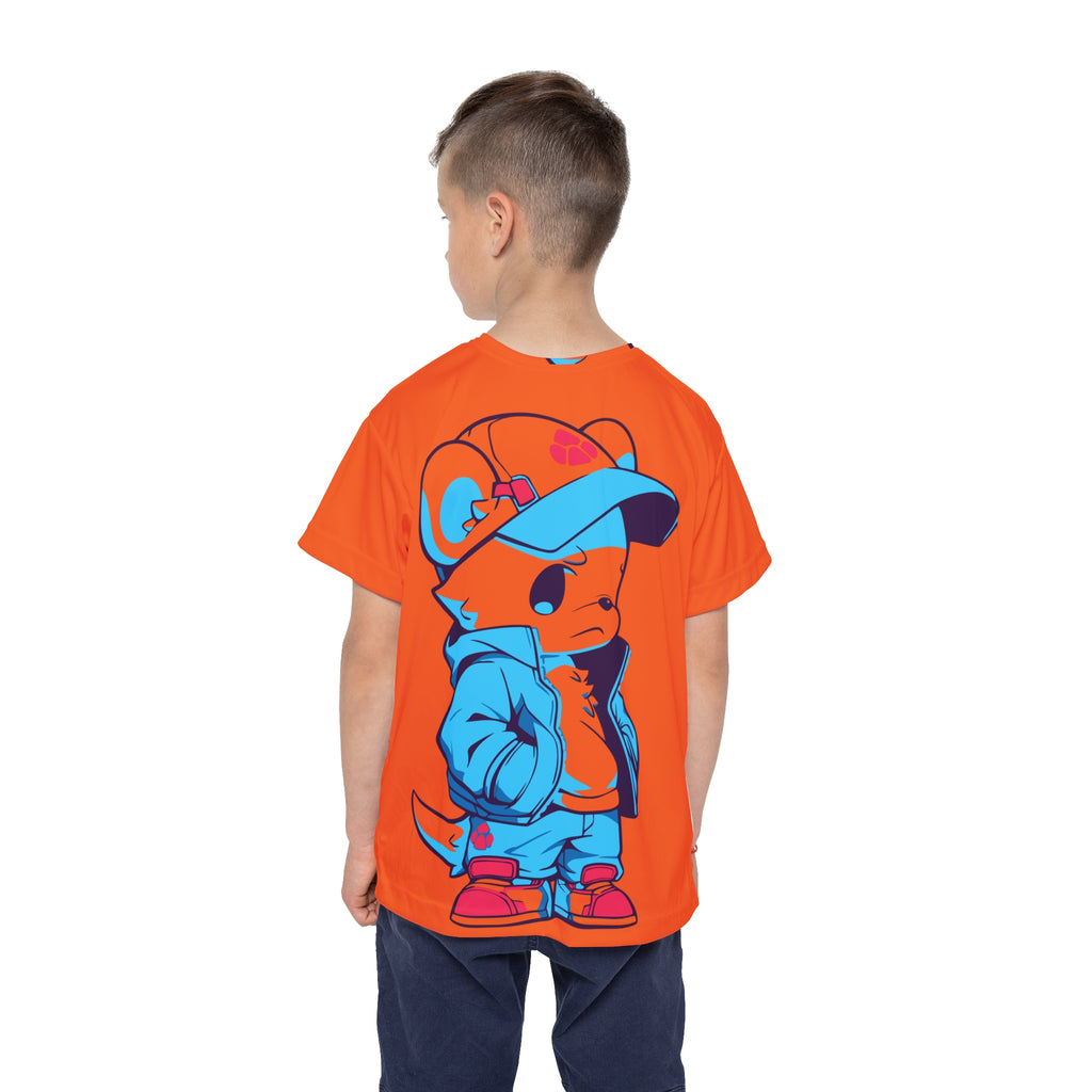 Kids Jersey — Cute Streetwear Cartoon Mouse Graphic Tee (All-Over Print)