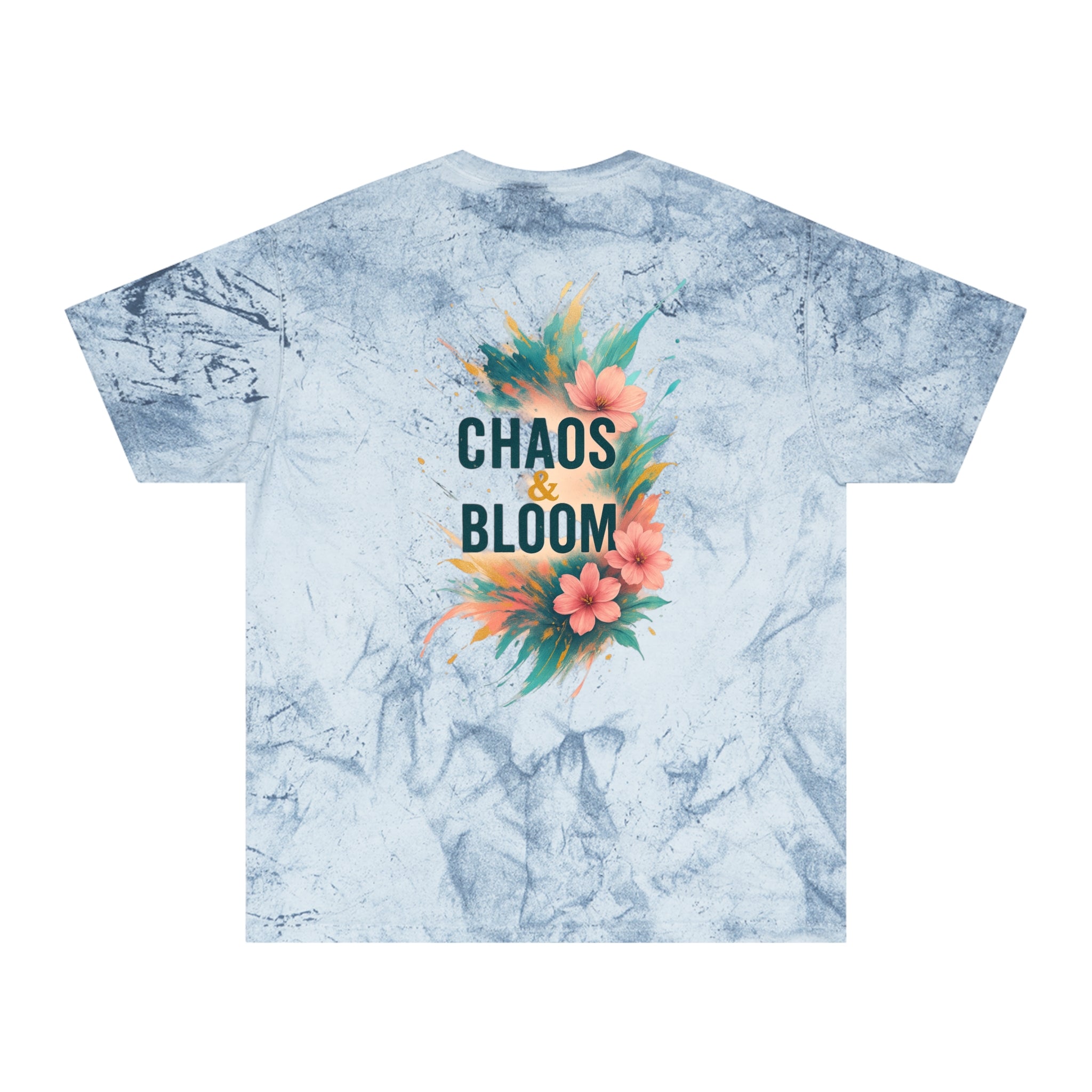Unisex Bohemian Floral T-Shirt, Chaos & Bloom Tee, Summer Shirt, Gift for Nature Lovers, Trendy Casual Wear, Unique Statement Tee