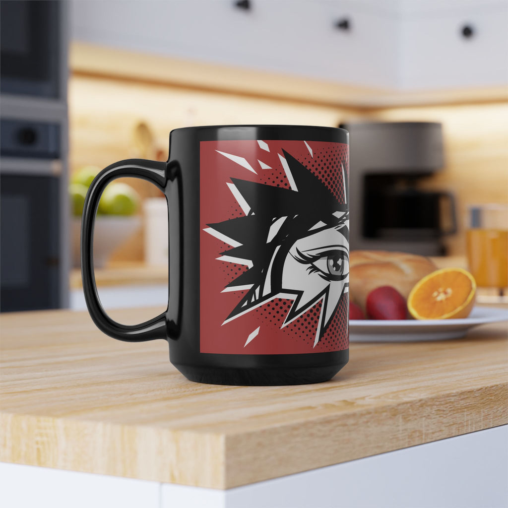 15oz Retro Comic Eyes Pop Art Design Cup