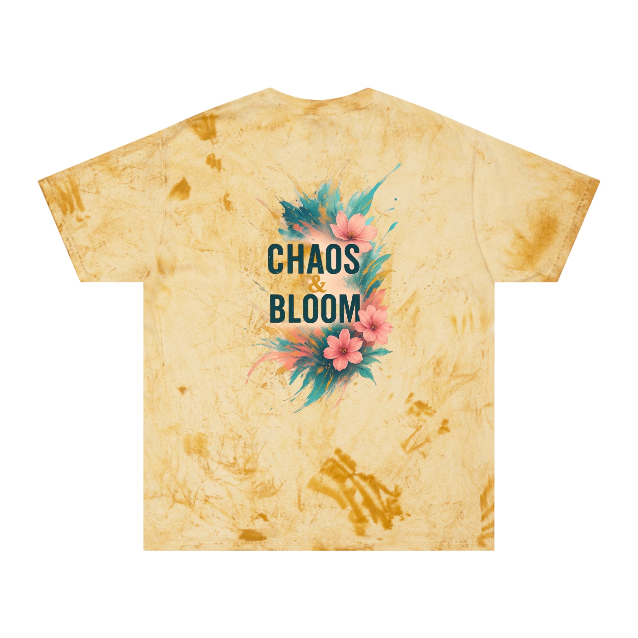 Unisex Bohemian Floral T-Shirt, Chaos & Bloom Tee, Summer Shirt, Gift for Nature Lovers, Trendy Casual Wear, Unique Statement Tee