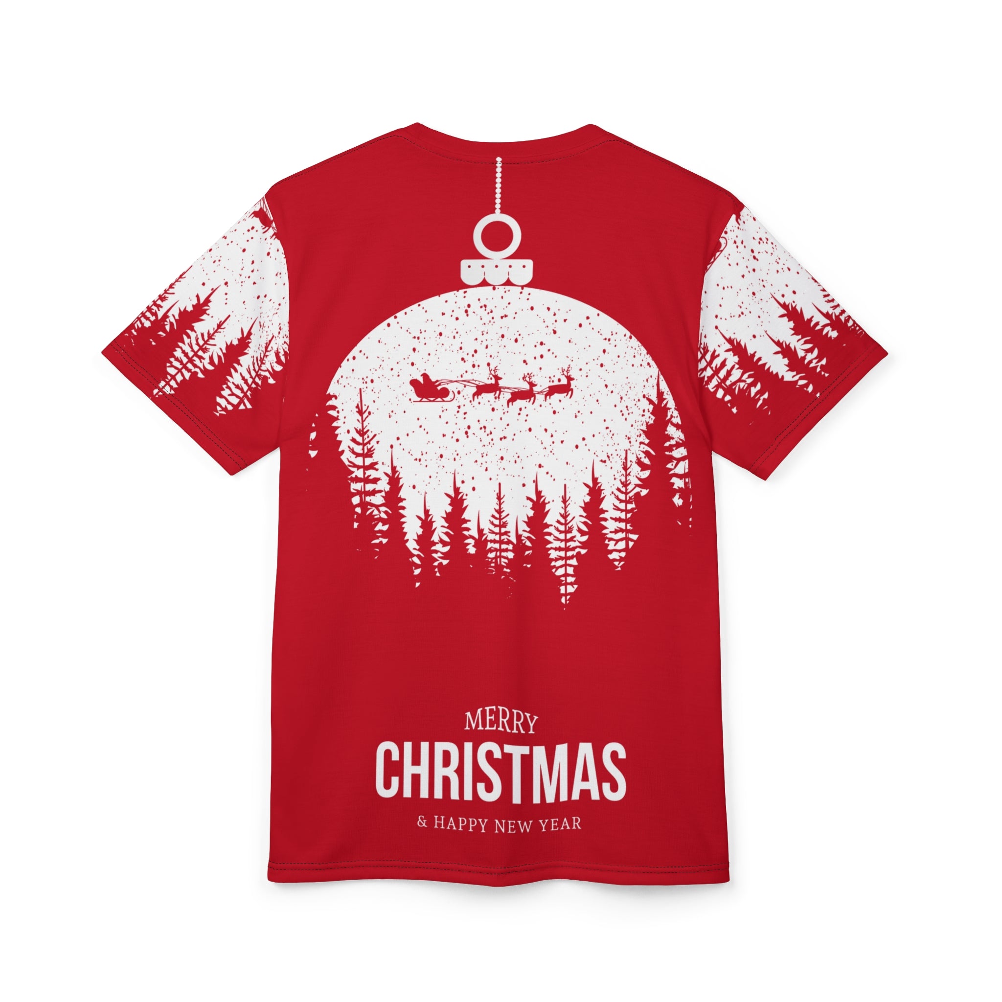 Christmas Ornament Tee — 'Merry Christmas & Happy New Year' Holiday T‑Shirt