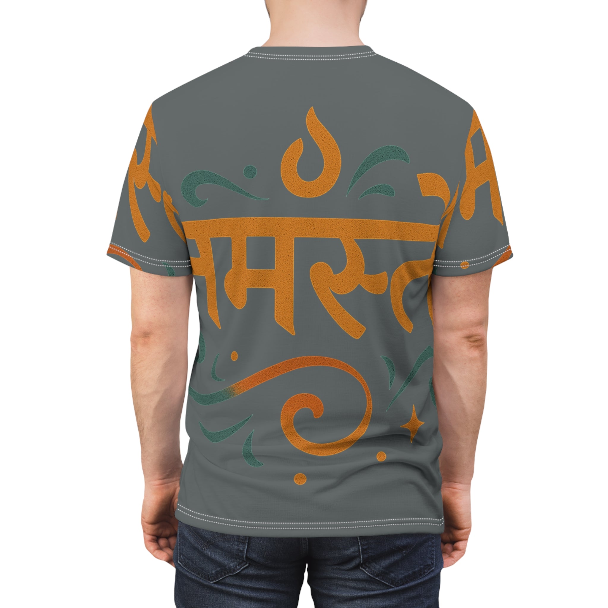 Namaste Graphic Tee — Full‑Print Cut & Sew T‑Shirt