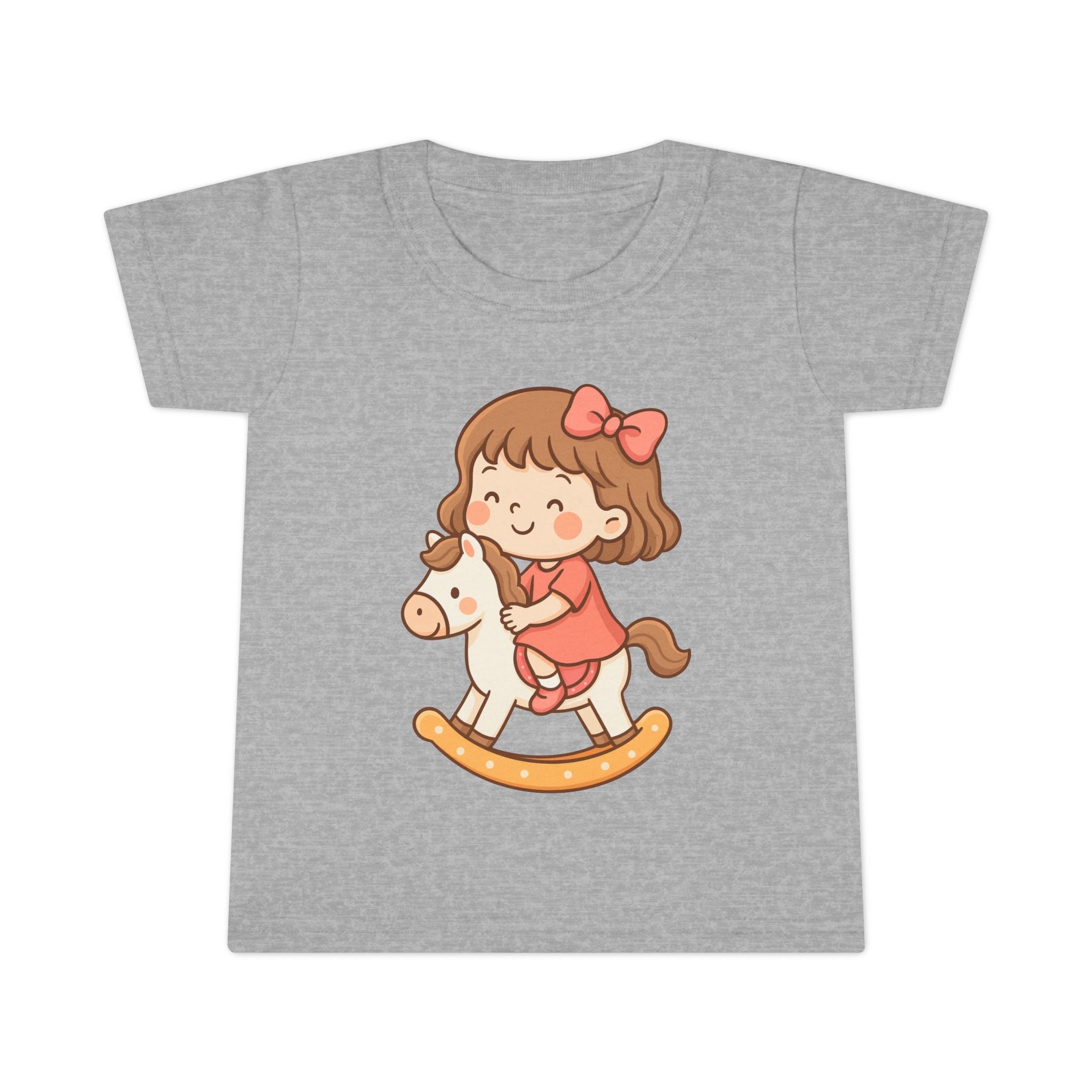 Toddler T-Shirt with Adorable Rocking Horse Design, Cute Kids Shirt, Baby Shower Gift, Playtime Outfit, Toddler Apparel