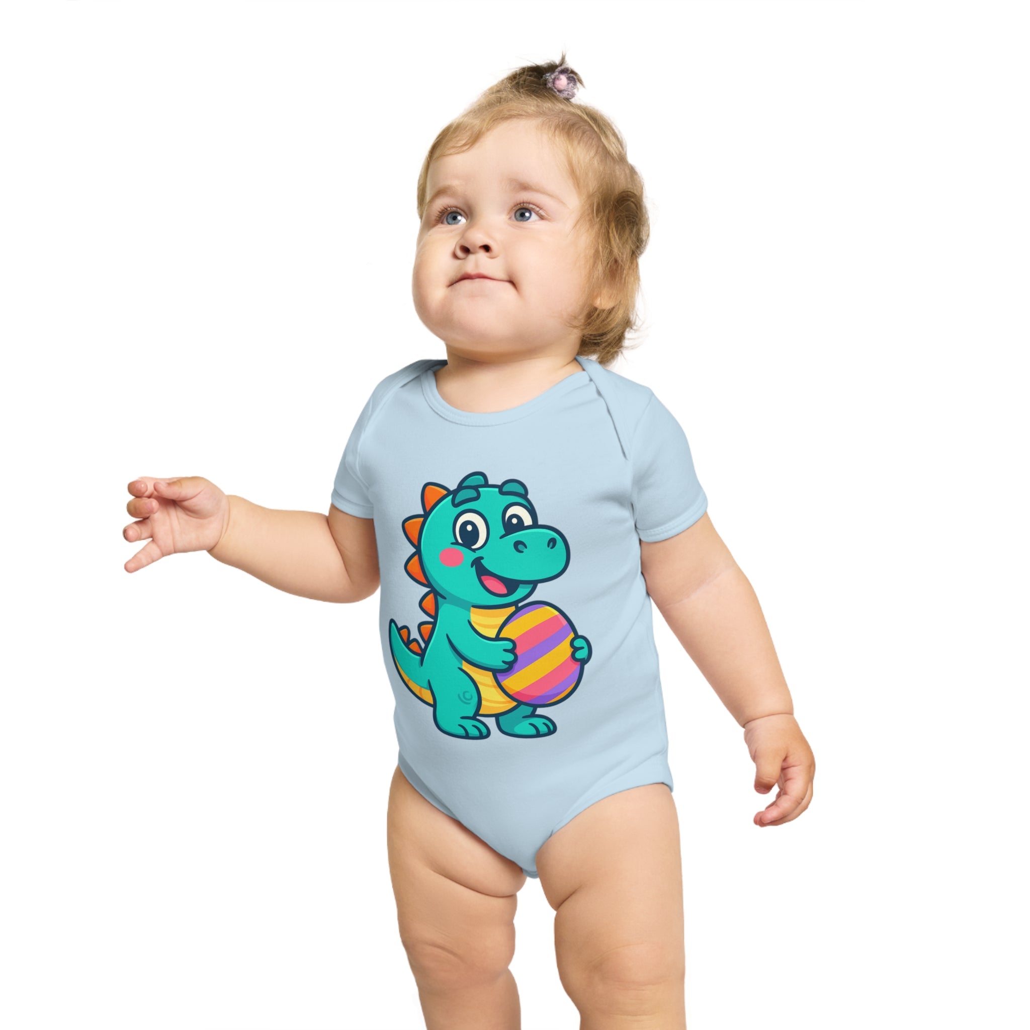 Cute Dinosaur Baby Bodysuit, Infant Onesie, Toddler Outfit, Baby Shower Gift, Easter Celebration Clothes, Adorable Baby Apparel